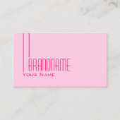 Carte De Visite Clair Bébé rose Chic Simple et professionnel (Devant)