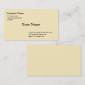 Carte De Visite clair, clair (Devant / Derrière)