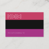 Carte De Visite Clair, coloré, clair (Devant)