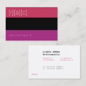 Carte De Visite Clair, coloré, clair (Devant / Derrière)