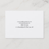 Carte De Visite Clair créatif élégant unique moderne rouge blanc (Dos)