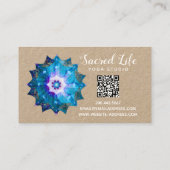 Carte De Visite Clair de Lune | Peace Mandala (Dos)