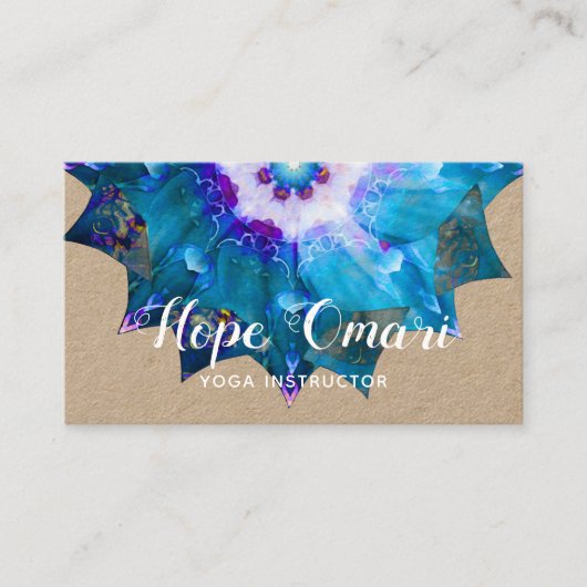 Carte De Visite Clair de Lune | Peace Mandala (Devant)