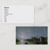 Carte De Visite Clair de lune sur la Tamise (Devant / Derrière)