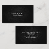 Carte De Visite Clair élégant gris noir rouge professionnel modern (Devant / Derrière)