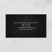 Carte De Visite Clair élégant gris noir rouge professionnel modern (Dos)