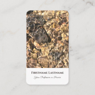 Carte De Visite Clair idyllique hydromassage de la vie d'eau coura