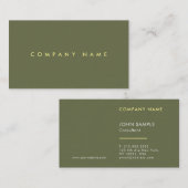 Carte De Visite Clair Moderne Professionnel Luxe Premium épais (Devant / Derrière)
