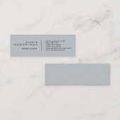 Carte de visite clair simple gris clair moderne (Devant / Derrière)