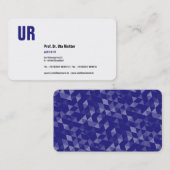 Carte de visite claire avec bleu (Devant / Derrière)