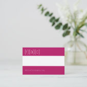Carte de visite claire, colorée et nette (Debout devant)
