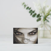 Carte De Visite Clairvoyant Psychic Femme (Debout devant)