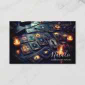 Carte De Visite Clairvoyant Psychique Moyen Tarot (Devant)