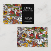 Carte De Visite Clairvoyant Tarot Psychique (Devant / Derrière)