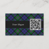 Carte De Visite Clan Baird Crest sur Tartan (Dos)