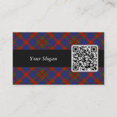 Carte De Visite Clan Carnegie Crest sur Tartan (Dos)