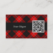 Carte De Visite Clan Cunningham Crest sur Tartan (Dos)