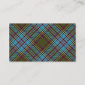 Carte De Visite Clan écossais Anderson Tartan Plaid (Dos)