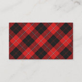 Carte De Visite Clan écossais Cunningham Tartan Plaid (Dos)