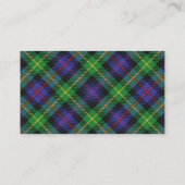 Carte De Visite Clan écossais Farquharson Tartan Plaid (Dos)