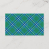 Carte De Visite Clan écossais Irvine Irwin Tartan Plaid (Dos)