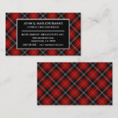 Carte De Visite Clan écossais Marjoribanks Tartan Plaid (Devant / Derrière)