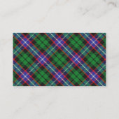 Carte De Visite Clan écossais Russell Tartan Plaid (Dos)