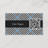 Carte De Visite Clan Haig Crest over Check Tartan (Dos)