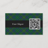 Carte De Visite Clan Kennedy Crest sur Tartan (Dos)