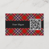 Carte De Visite Clan MacFarlane Crest sur Red Tartan (Dos)