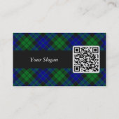 Carte De Visite Clan MacKay Crest sur Tartan (Dos)