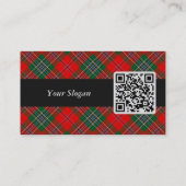 Carte De Visite Clan MacLean Crest sur Tartan (Dos)