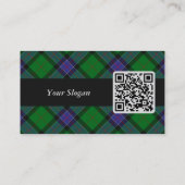 Carte De Visite Clan Sinclair Chasse Tartan (Dos)