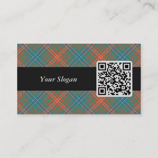Carte De Visite Clan Wilson Ancienne Tartan (Dos)