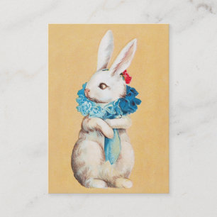 Carte De Visite Clapsaddle : Fille de lapin de Pâques avec Ruff