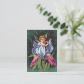 Carte De Visite Clapsaddle : Iris d'ange de fleur (Debout devant)