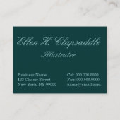 Carte De Visite Clapsaddle : Iris d'ange de fleur (Dos)