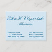 Carte De Visite Clapsaddle : Mise en tambour du lapin (Dos)