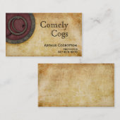 Carte De Visite Claret C d'antiquité de monogramme de Steampunk (Devant / Derrière)