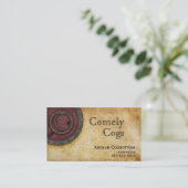 Carte De Visite Claret C d'antiquité de monogramme de Steampunk (Debout devant)