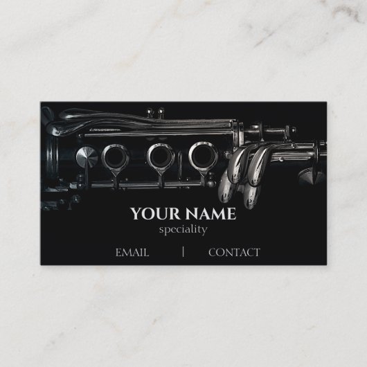 Carte De Visite Clarinet (Devant)