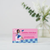 Carte De Visite Classe cuisine de femme afro-américaine (Debout devant)