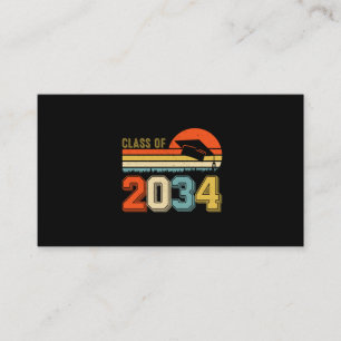 Carte De Visite Classe De 2034 Augmenter Avec Moi Pré-K Graduate V