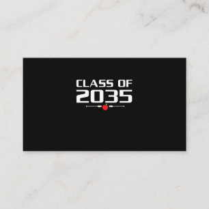 Carte De Visite Classe De 2035 Maternelle Pré K Croissance Avec Mo