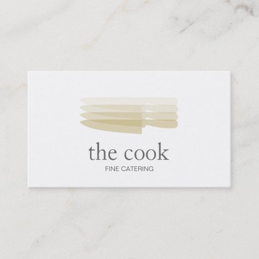 Carte De Visite Classe de cuisine de chef personnel (Devant)