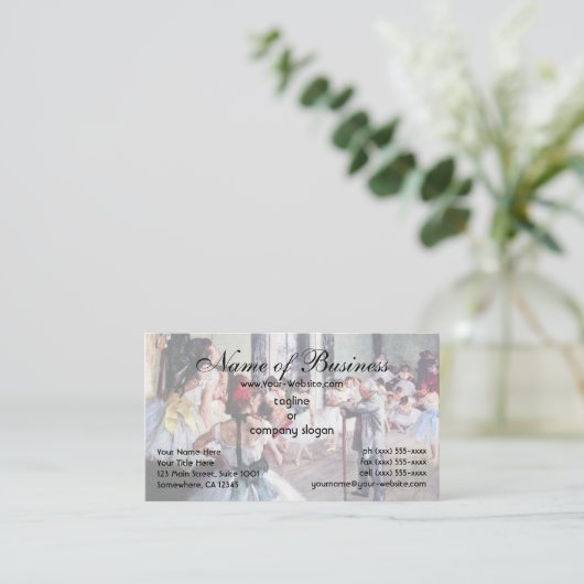 Carte De Visite Classe de danse par Edgar Degas (Debout devant)