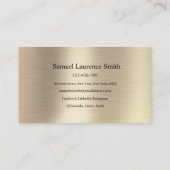 Carte De Visite Classe de graduation moderne de l'étudiant Black G (Dos)