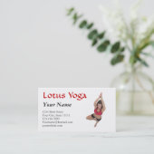 Carte De Visite Classe d'instructeur de yoga (Debout devant)
