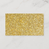 Carte De Visite Classé & Elegant Gold Parties scintillant Moderne (Dos)