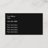 Carte de visite Classé Elégant Luxe (Dos)